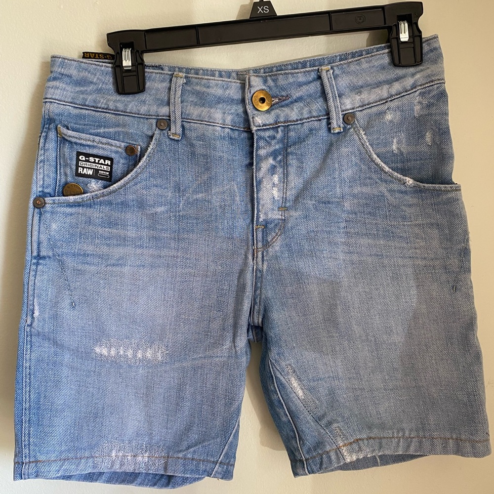 G-Star RAW Y2K Light Blue Denim Men’s Jean Shorts